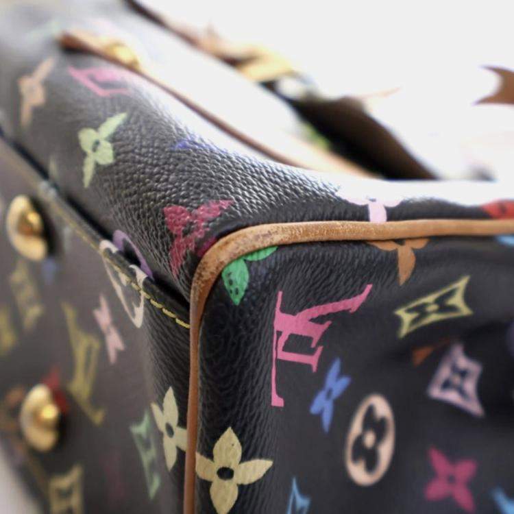 Pre Owned Louis Vuitton Aurelia MM Vintage Multicolor Monogram Canvas Tote Bag