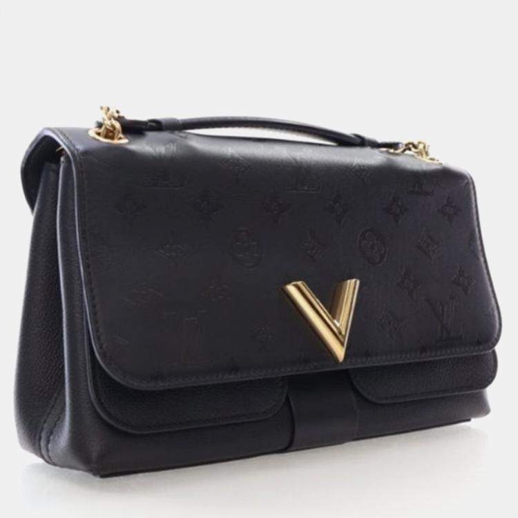 Pre Owned Louis Vuitton Very Black Monogram Canvas Shoulder Bag