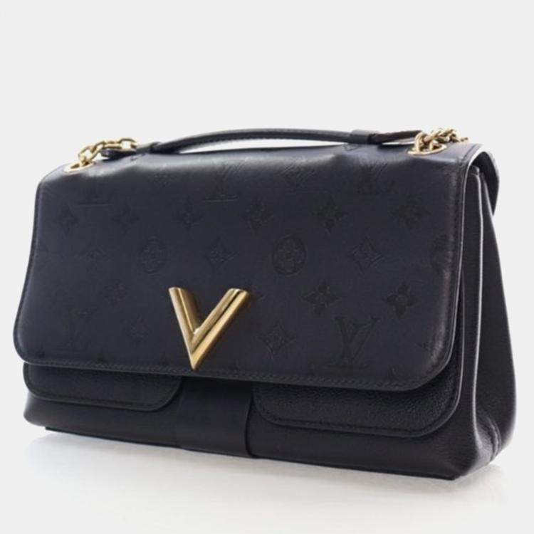 Pre Owned Louis Vuitton Very Black Monogram Canvas Shoulder Bag