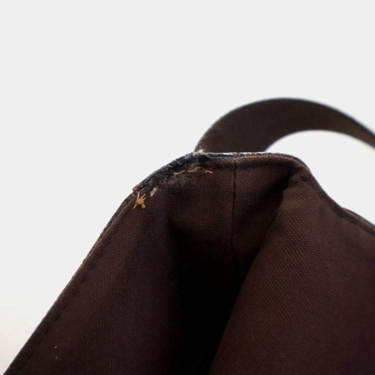 Pre Owned Louis Vuitton Brooklyn MM Brown Damier Ebene Coated Canvas Shoulder Bag