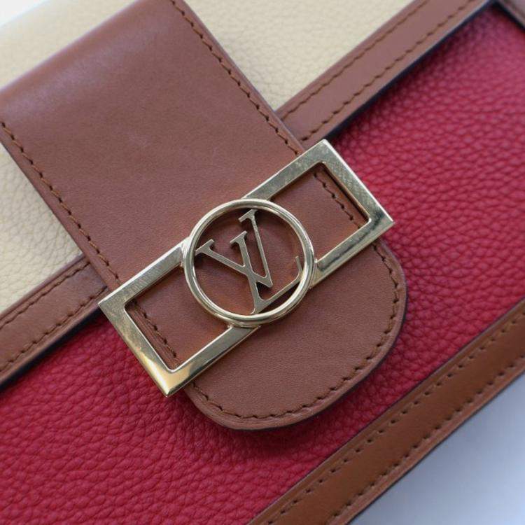 Pre Owned Louis Vuitton Dauphine MM Multicolor Taurillon Leather Shoulder Bag