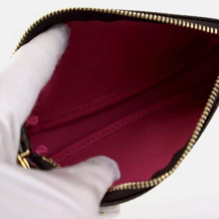 Pre Owned Louis Vuitton Christmas Animation Mini Pochette Monogram Canvas Bag