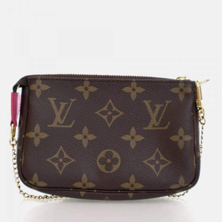 Pre Owned Louis Vuitton Christmas Animation Mini Pochette Monogram Canvas Bag