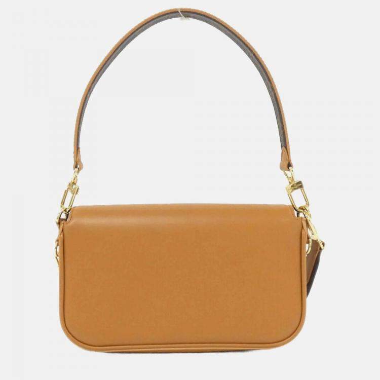 Pre Owned Louis Vuitton Swing Brown Coated Canvas Leather Shoulder Bag