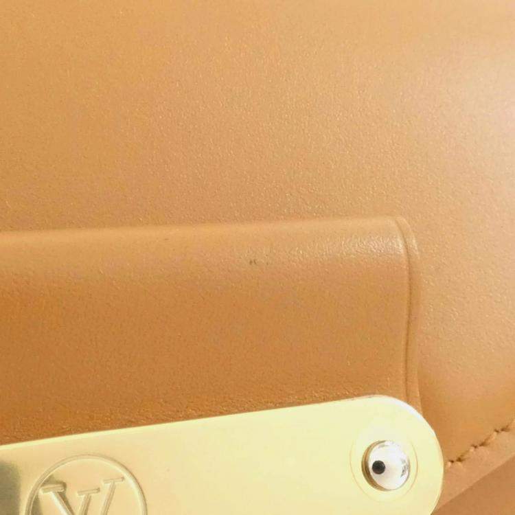 Pre Owned Louis Vuitton Swing Brown Coated Canvas Leather Shoulder Bag