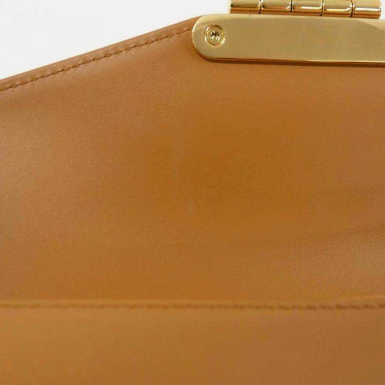 Pre Owned Louis Vuitton Swing Brown Coated Canvas Leather Shoulder Bag