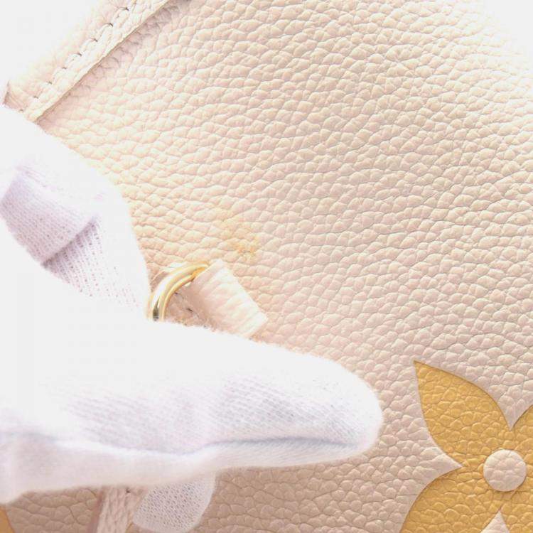 Pre Owned Louis Vuitton Neverfull MM Bicolour Monogram Empreinte Leather Shoulder Bag