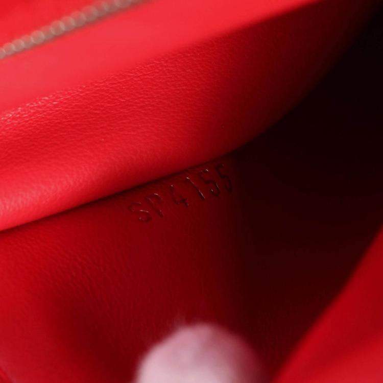 Pre Owned Louis Vuitton Capucines BB Red Taurillon Leather Handbag