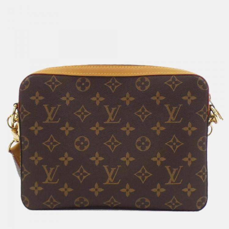 Pre Owned Louis Vuitton Trio Messenger Monogram Stripe Shoulder Bag