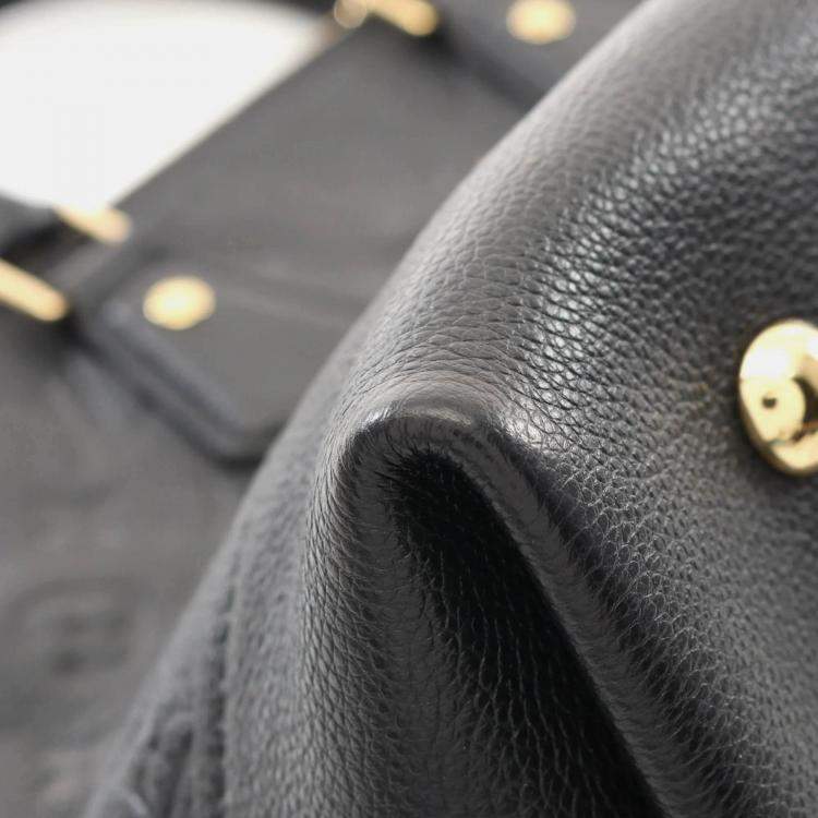 Pre Owned Louis Vuitton Neo Alma PM Black Monogram Empreinte Leather Handbag