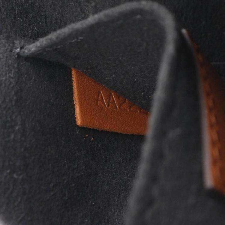 Pre Owned Louis Vuitton Dauphine Mini Brown Beige Monogram Reverse Coated Canvas Leather Shoulder Bag
