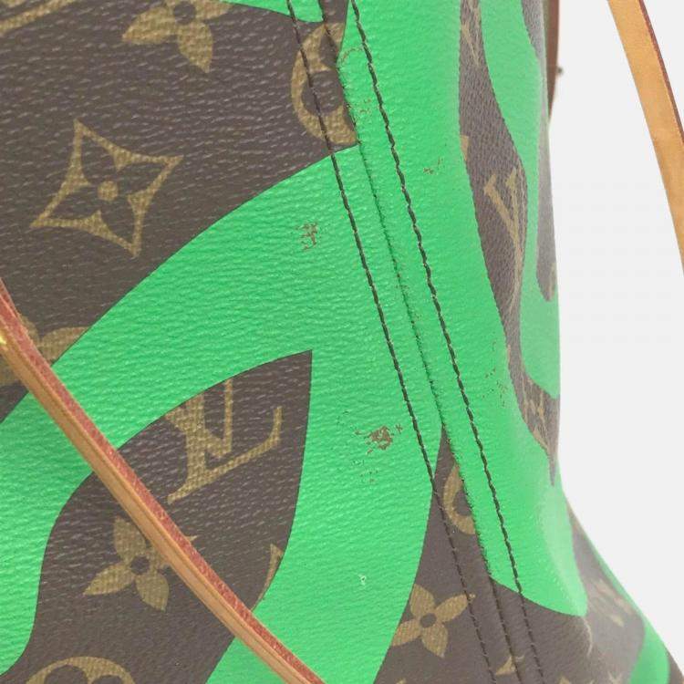 Pre Owned Louis Vuitton Neverfull MM Hawaii Limited Edition Monogram Canvas Tote Bag