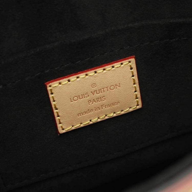 Pre Owned Louis Vuitton Duffle Brown Monogram Coated Canvas Leather Handbag