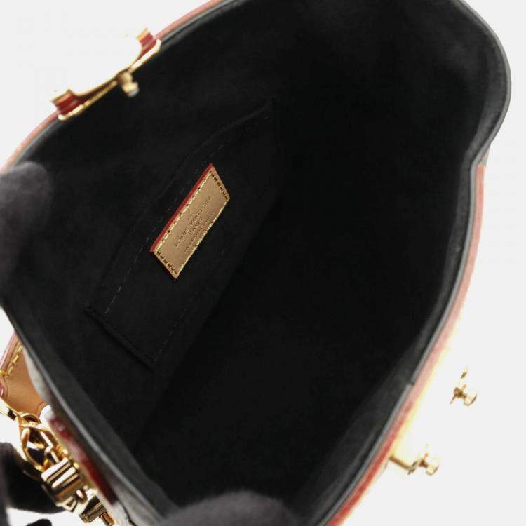 Pre Owned Louis Vuitton Duffle Brown Monogram Coated Canvas Leather Handbag