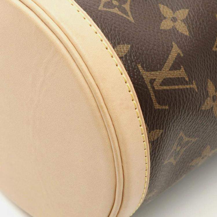 Pre Owned Louis Vuitton Duffle Brown Monogram Coated Canvas Leather Handbag