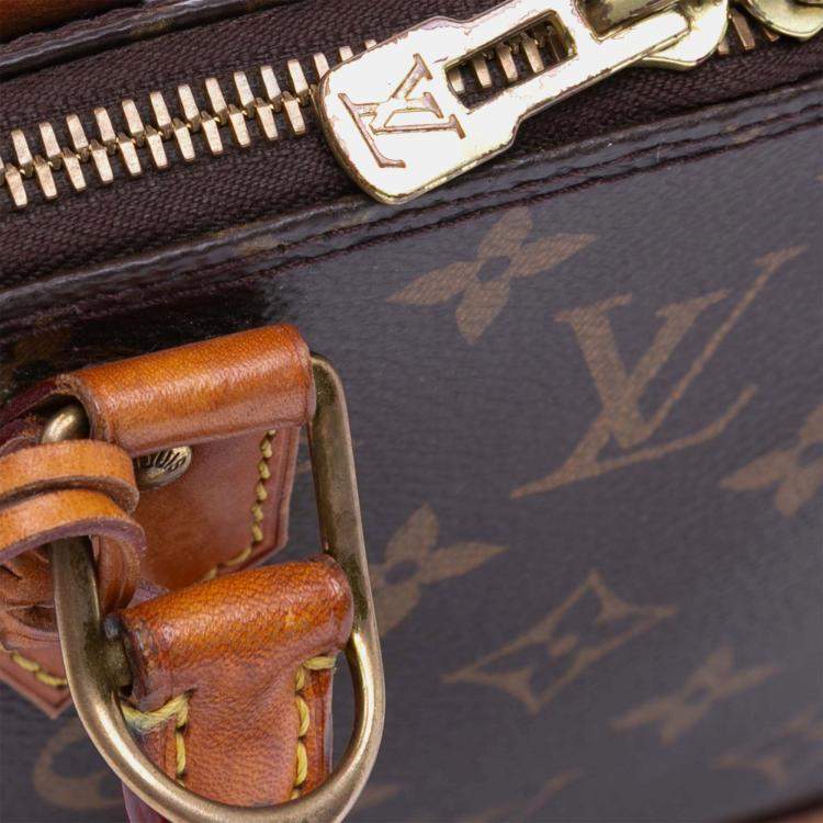 Pre Owned Louis Vuitton Brown Monogram Alma BB Bag
