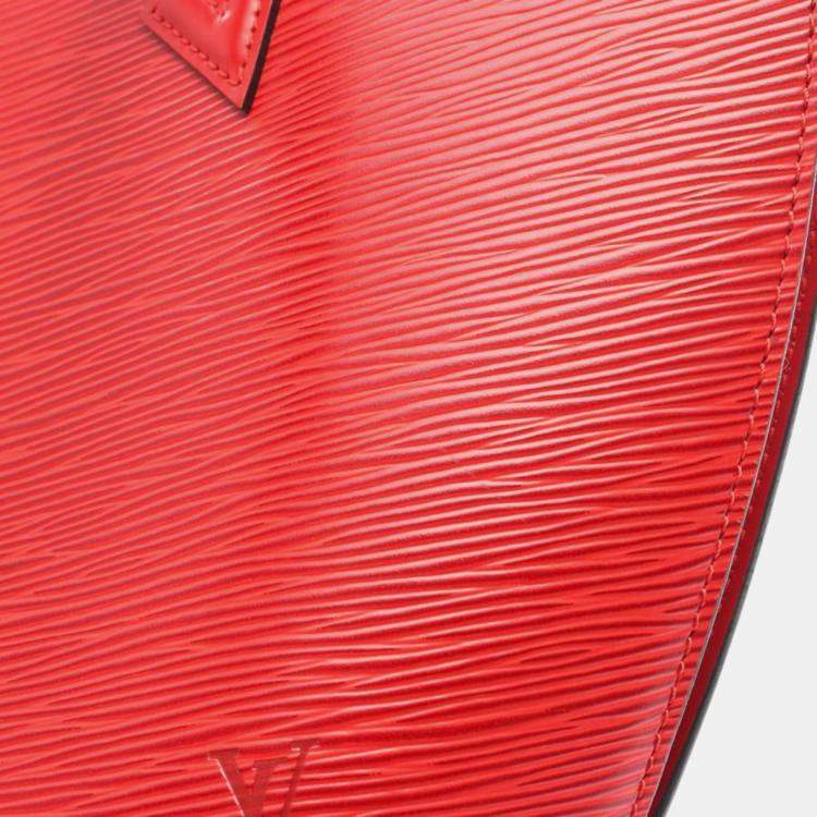 Pre Owned Louis Vuitton Saint Jacques Castilian Red Epi Leather Shoulder Bag