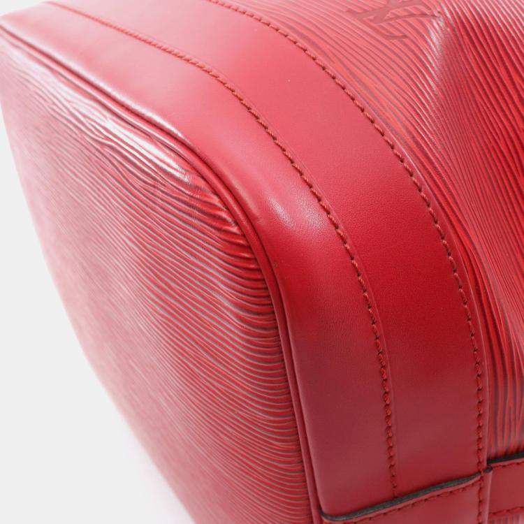 Pre Owned Louis Vuitton Noe Castilian Red Epi Leather Shoulder Bag