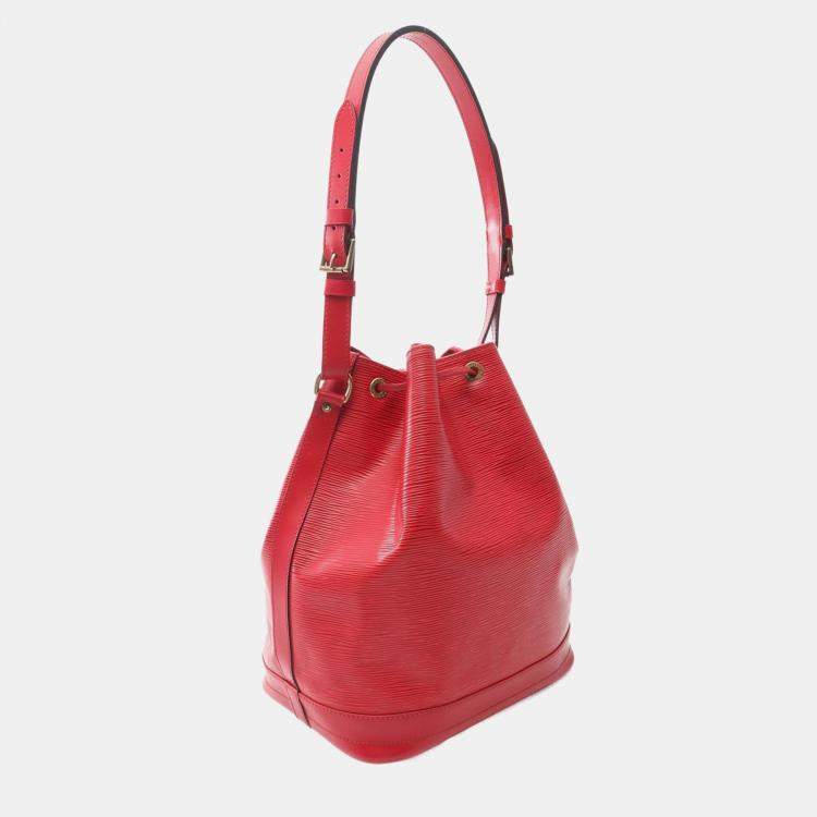 Pre Owned Louis Vuitton Noe Castilian Red Epi Leather Shoulder Bag