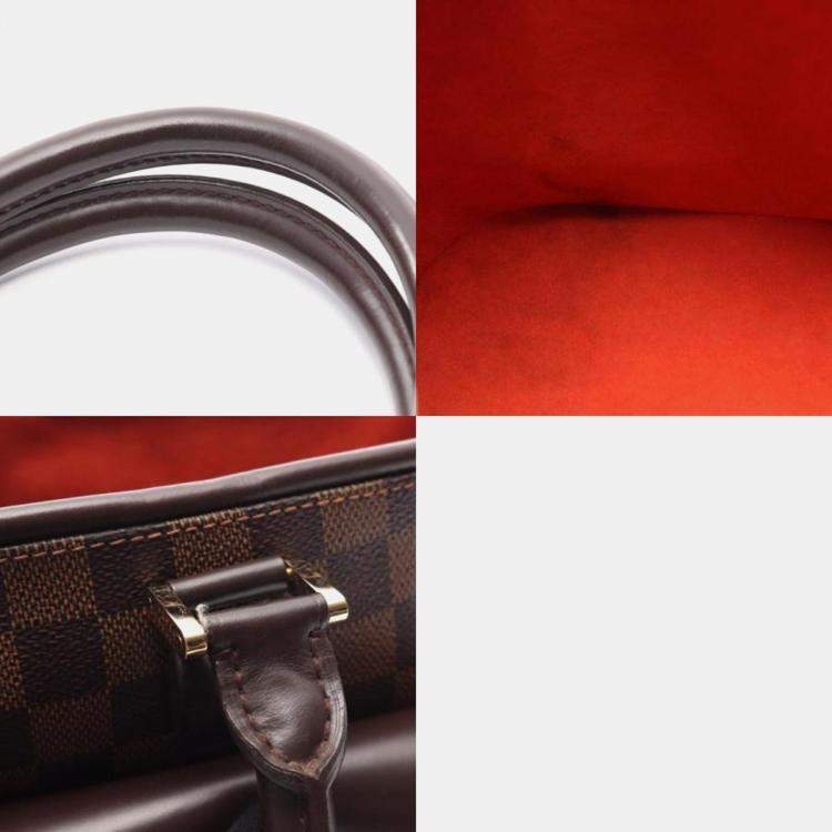 Pre Owned Louis Vuitton Manosque GM Damier Ebene Canvas Tote Bag