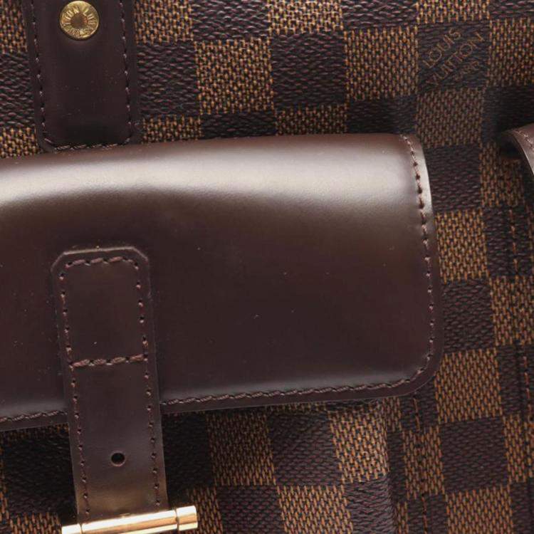 Pre Owned Louis Vuitton Manosque GM Damier Ebene Canvas Tote Bag