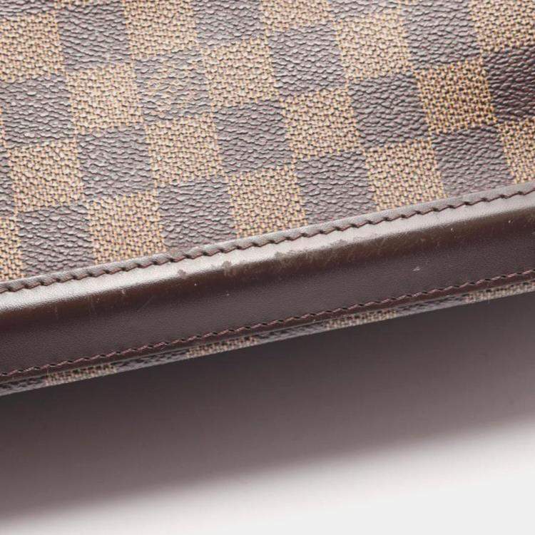 Pre Owned Louis Vuitton Manosque GM Damier Ebene Canvas Tote Bag