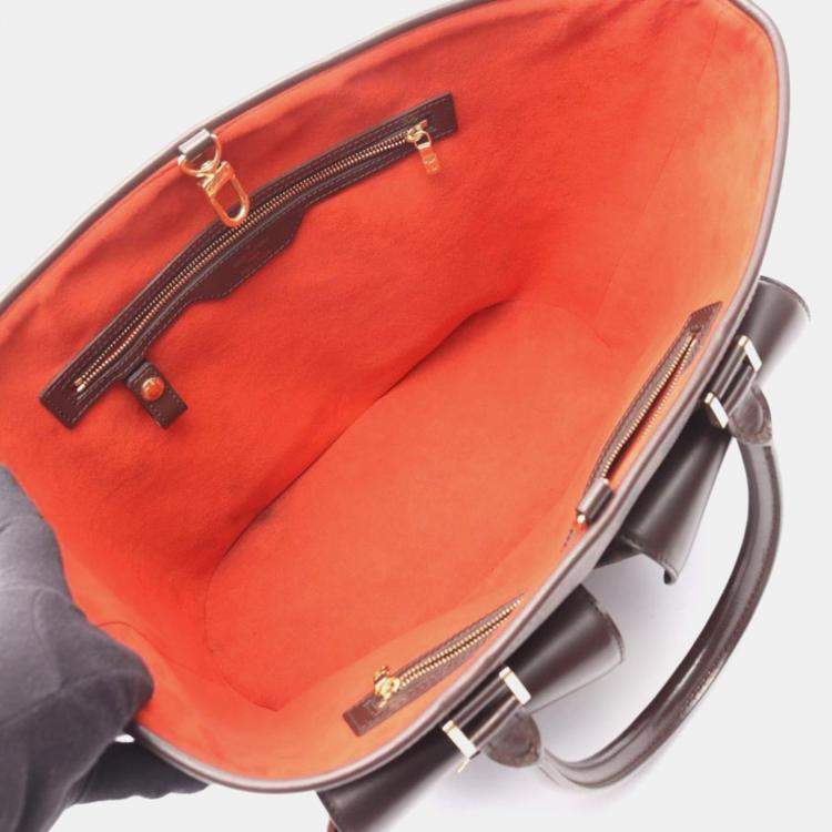 Pre Owned Louis Vuitton Manosque GM Damier Ebene Canvas Tote Bag