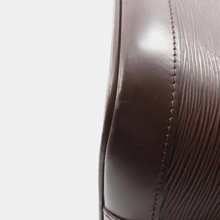 Pre Owned Louis Vuitton Alma PM Brown Epi Leather Top Handle Bag