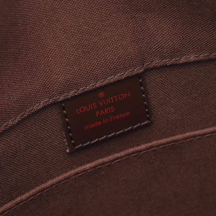 Pre Owned Louis Vuitton Bastille Brown Damier Ebene Canvas and Leather Crossbody Bag