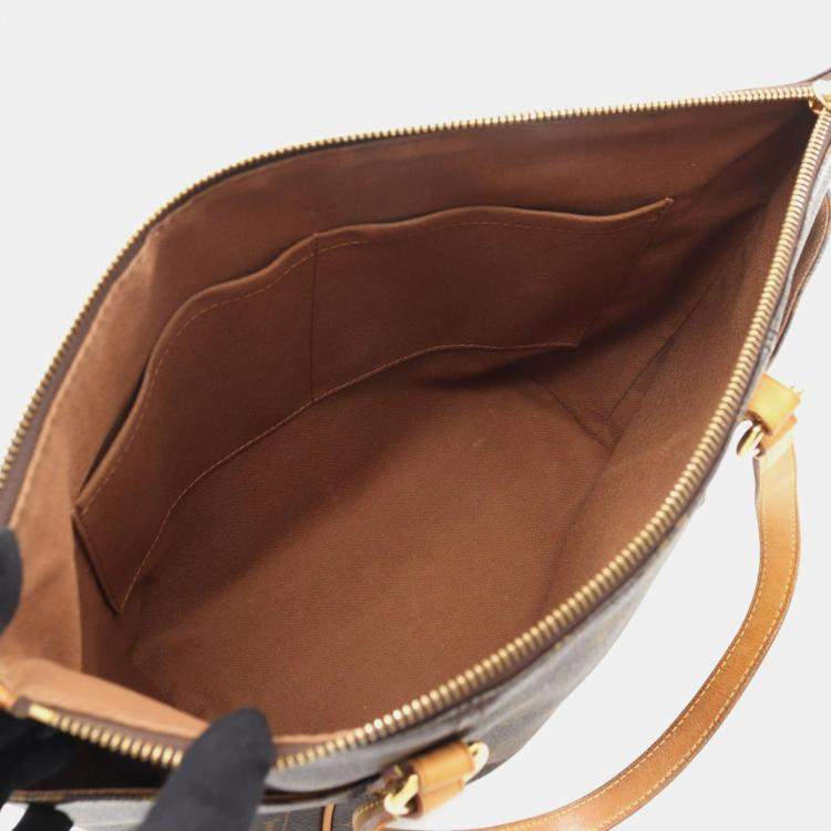 Pre Owned Louis Vuitton Totally PM Brown Monogram Canvas and Leather Tote Bag