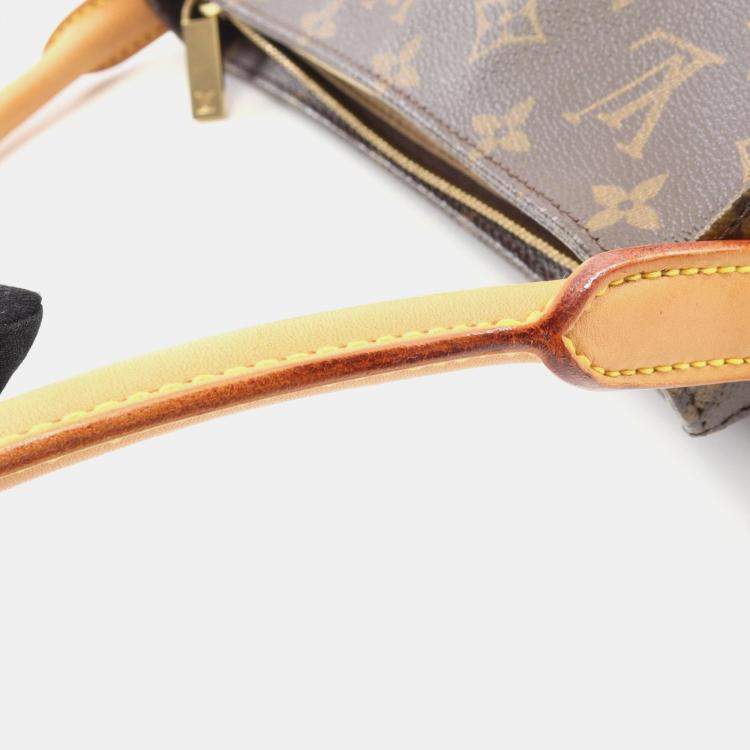 Pre Owned Louis Vuitton Looping MM Brown Monogram Canvas One Shoulder Bag