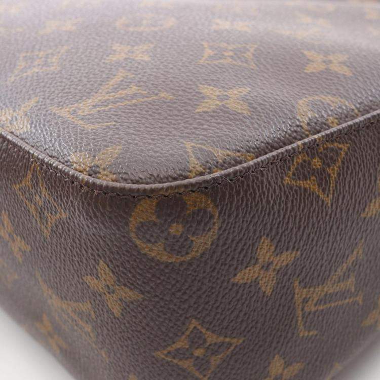 Pre Owned Louis Vuitton Looping MM Brown Monogram Canvas Shoulder Bag