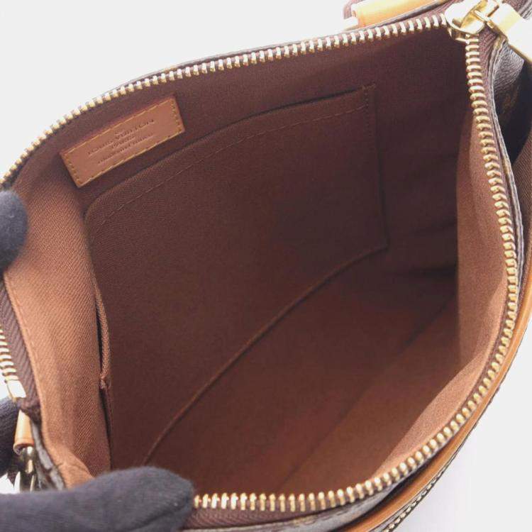 Pre Owned Louis Vuitton Pochette Valmy Brown Monogram Canvas Crossbody Bag