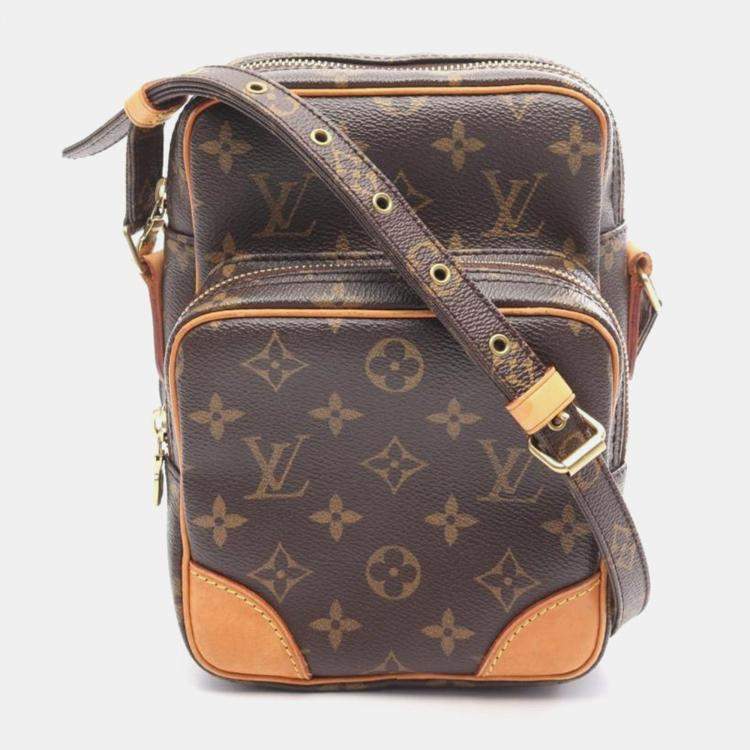 Pre Owned Louis Vuitton Amazon Brown Monogram Canvas Crossbody Bag