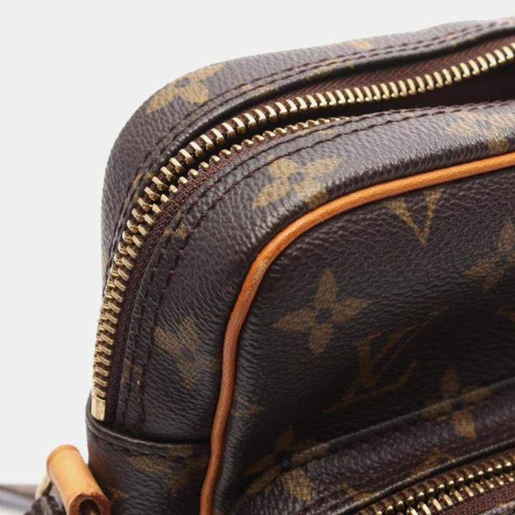 Pre Owned Louis Vuitton Amazon Brown Monogram Canvas Crossbody Bag
