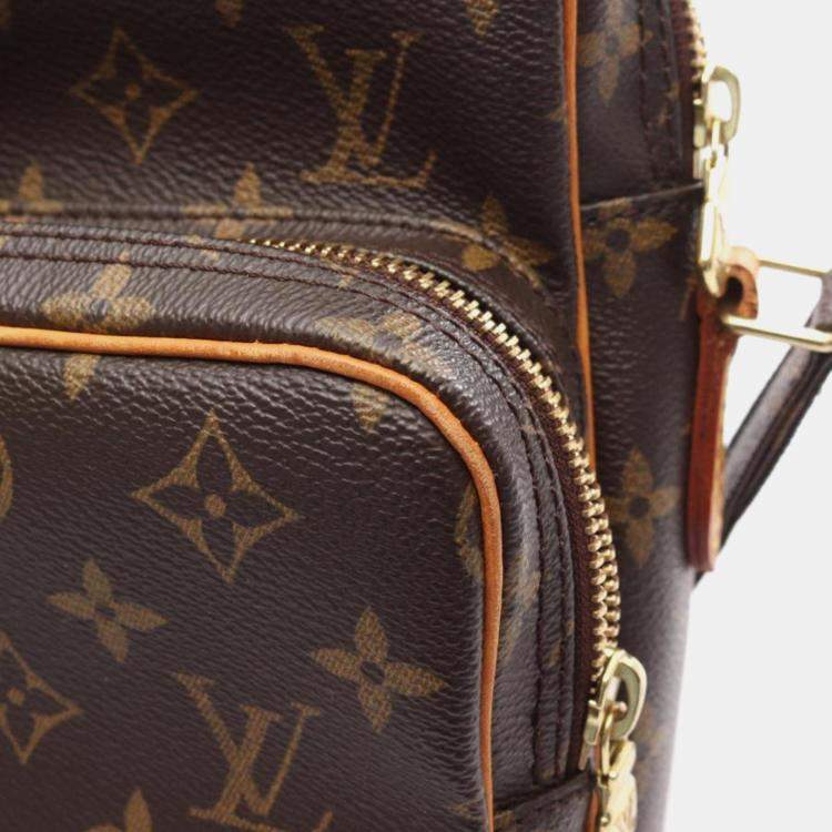 Pre Owned Louis Vuitton Amazon Brown Monogram Canvas Crossbody Bag