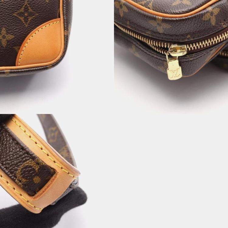 Pre Owned Louis Vuitton Amazon Brown Monogram Canvas Crossbody Bag