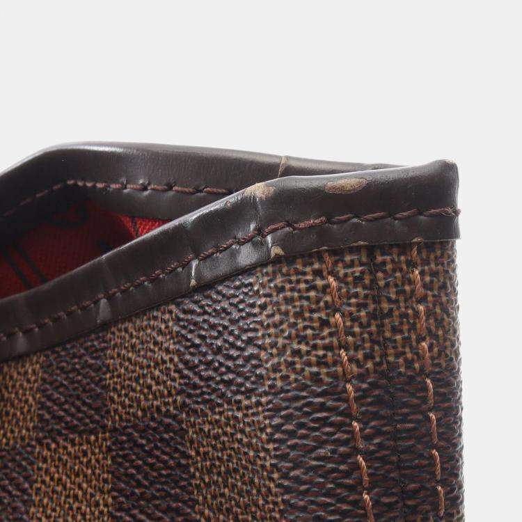 Pre Owned Louis Vuitton Neverfull GM Brown Damier Ebene Canvas Tote Bag