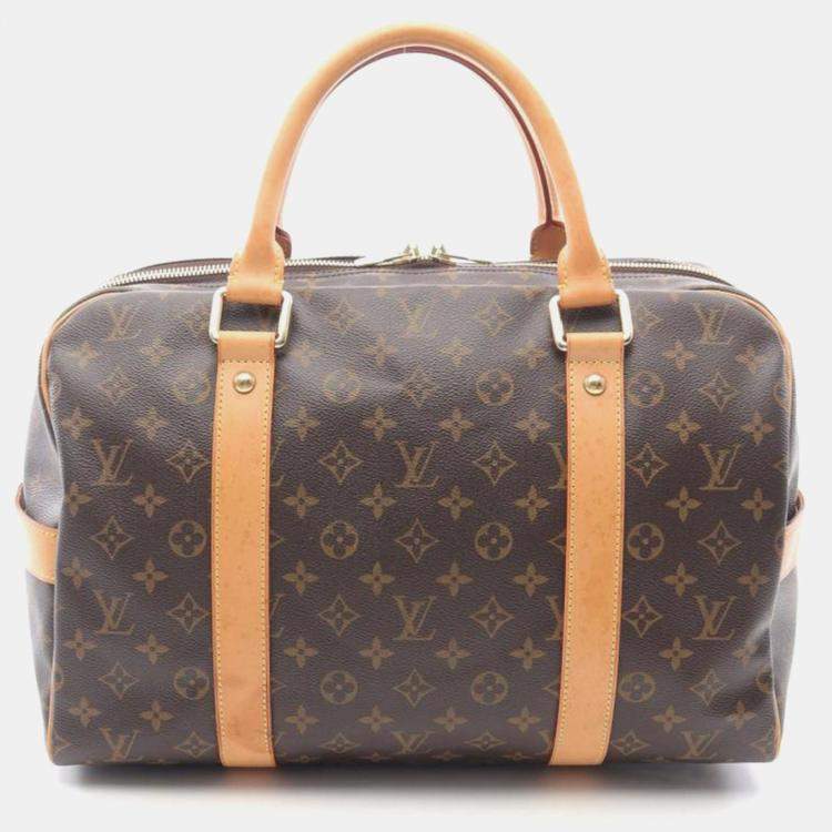 Pre Owned Louis Vuitton Carryall Brown Monogram Canvas Duffle Bag