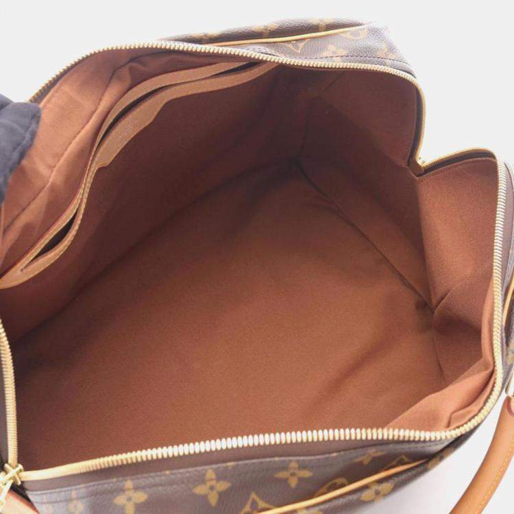 Pre Owned Louis Vuitton Carryall Brown Monogram Canvas Duffle Bag
