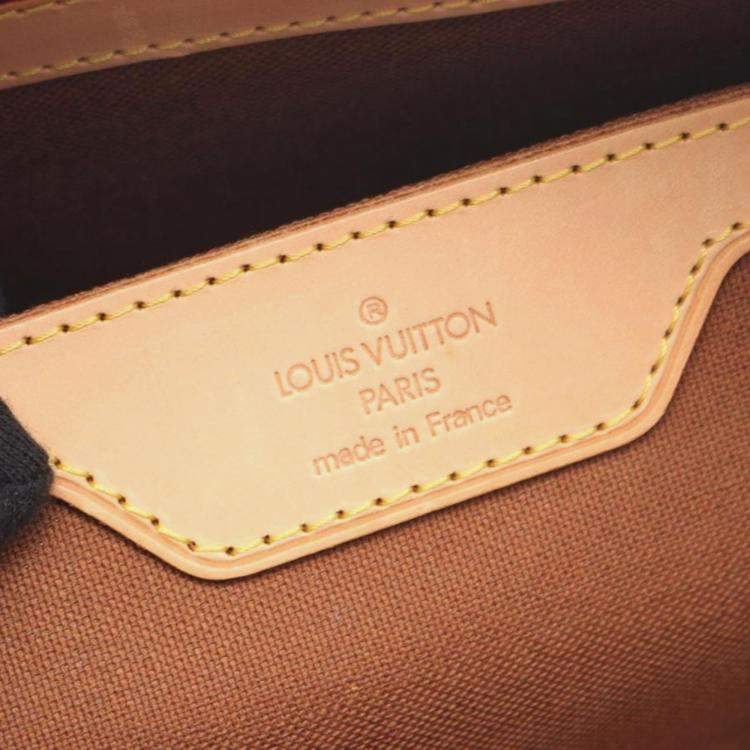 Pre Owned Louis Vuitton Carryall Brown Monogram Canvas Duffle Bag