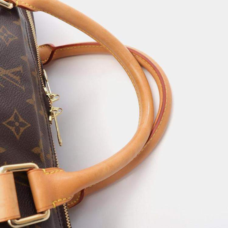 Pre Owned Louis Vuitton Carryall Brown Monogram Canvas Duffle Bag