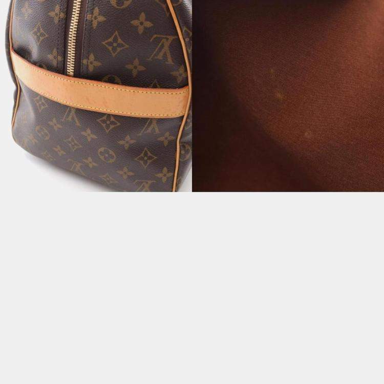 Pre Owned Louis Vuitton Carryall Brown Monogram Canvas Duffle Bag