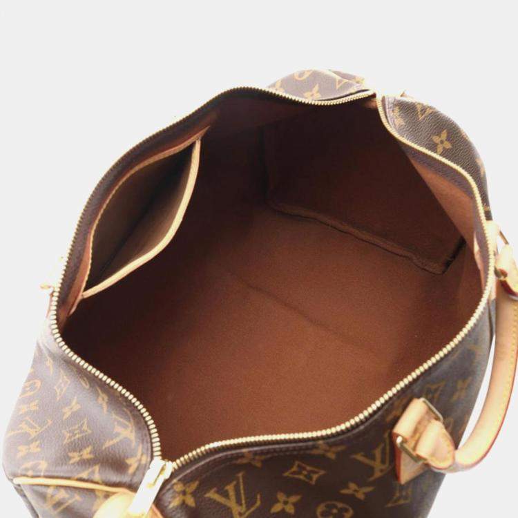 Pre Owned Louis Vuitton Speedy 40 Brown Monogram Canvas Handbag