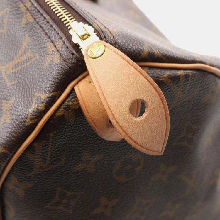 Pre Owned Louis Vuitton Speedy 40 Brown Monogram Canvas Handbag