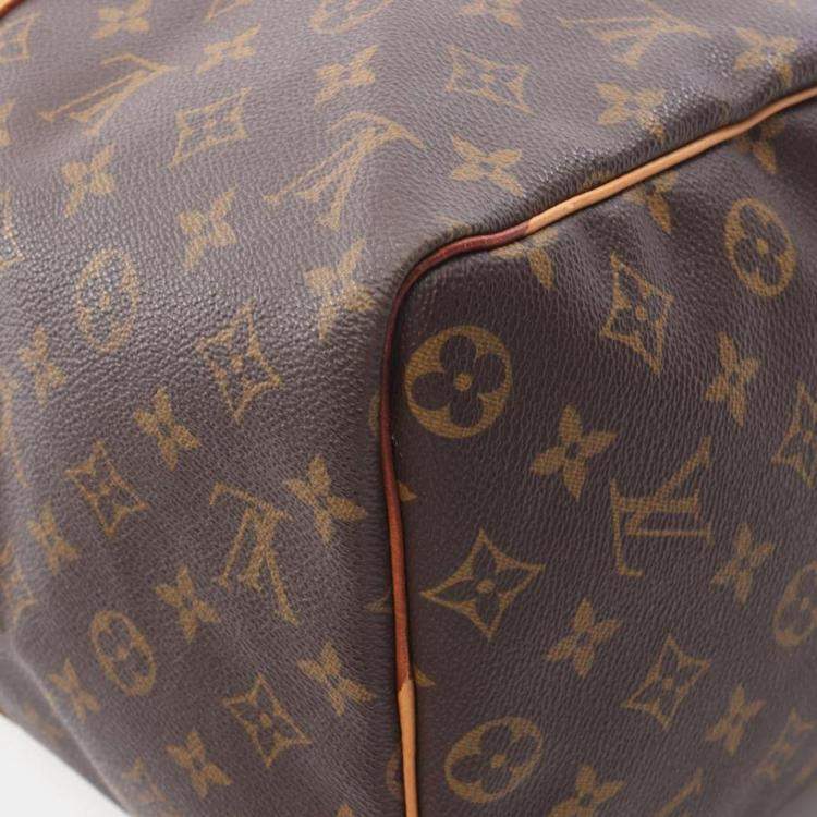 Pre Owned Louis Vuitton Keepall 45 Brown Monogram Canvas Travel Bag