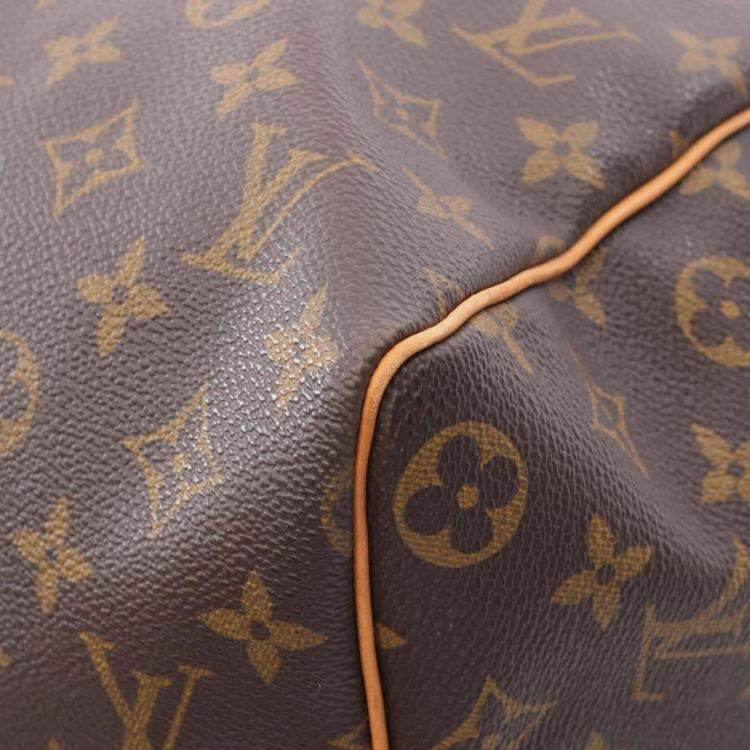 Pre Owned Louis Vuitton Keepall 45 Brown Monogram Canvas Travel Bag