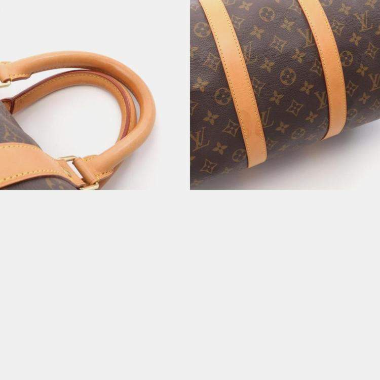 Pre Owned Louis Vuitton Keepall 45 Brown Monogram Canvas Travel Bag