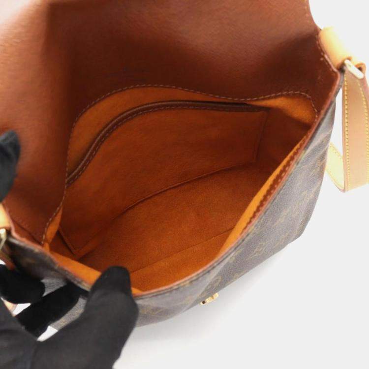 Pre Owned Louis Vuitton Musette Salsa Long Strap Brown Monogram Canvas Shoulder Bag