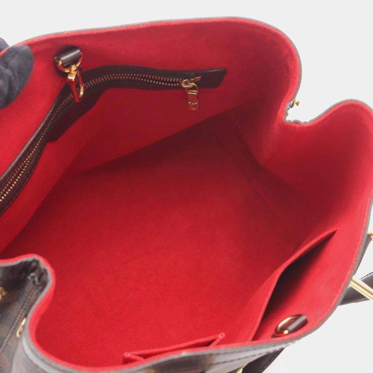 Pre Owned Louis Vuitton Hampstead PM Brown Damier Ebene Canvas Tote Bag